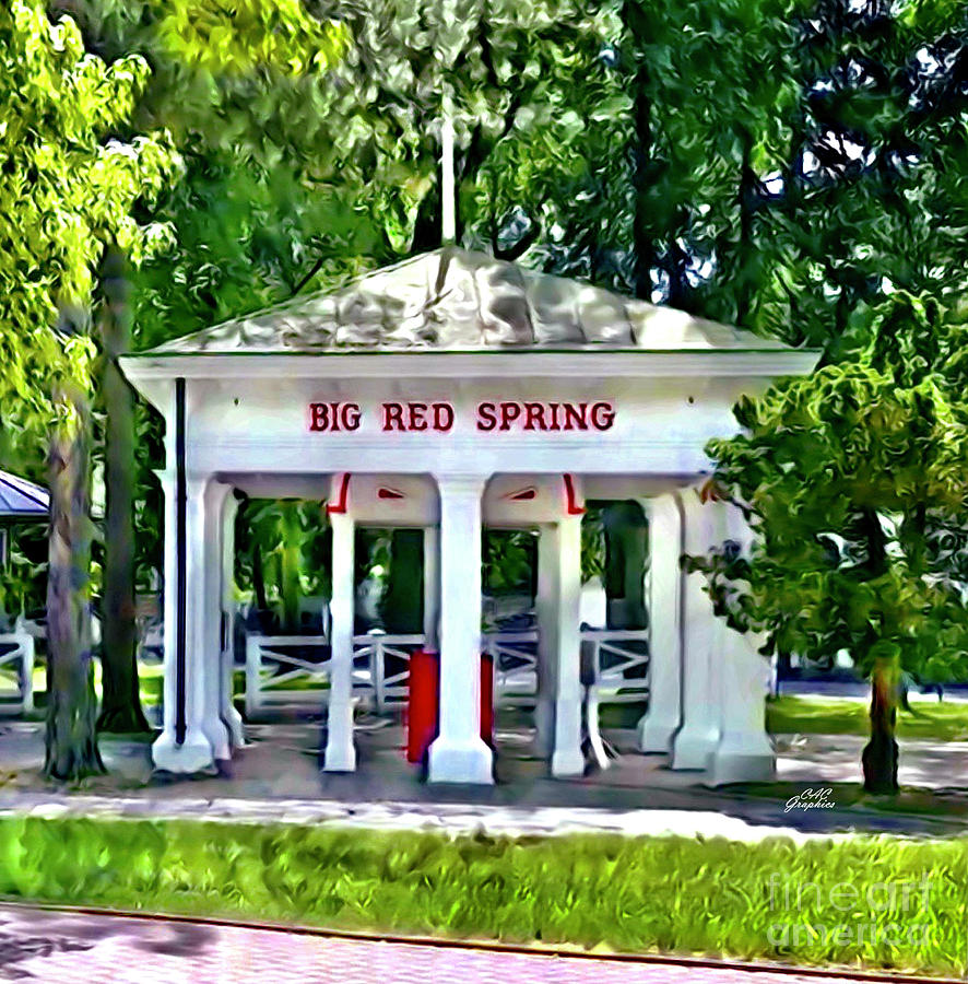 Saratoga Big Red Spring Digital Art by CAC Graphics