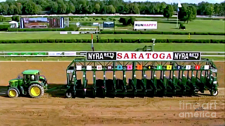 Saratoga Gate Tractor Digital Art by CAC Graphics