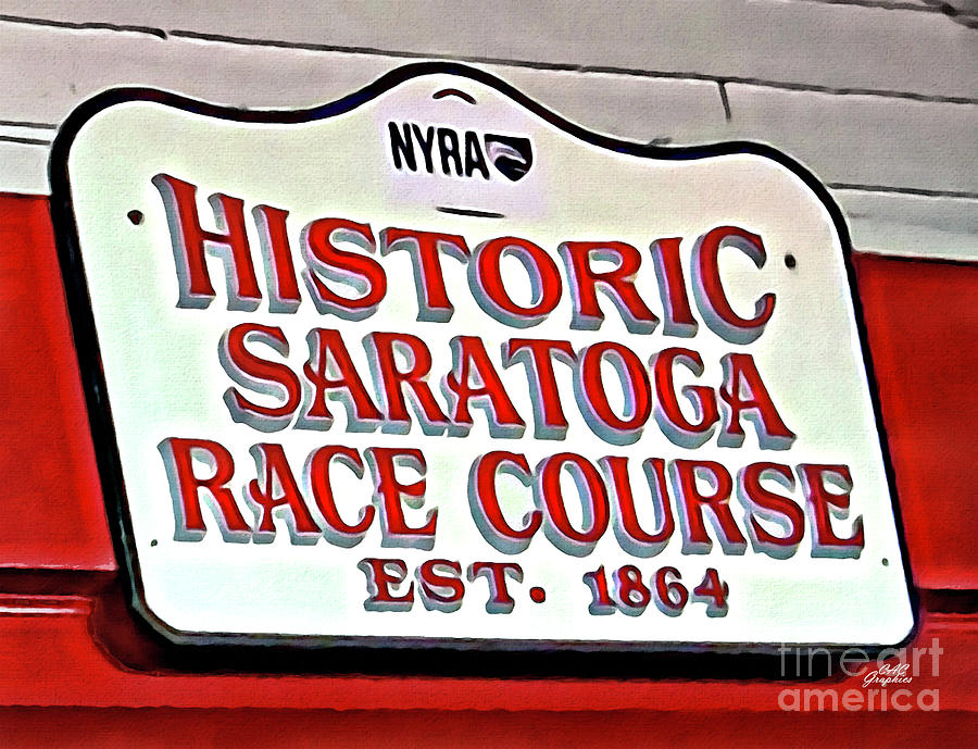 Saratoga Race Course Digital Art by CAC Graphics