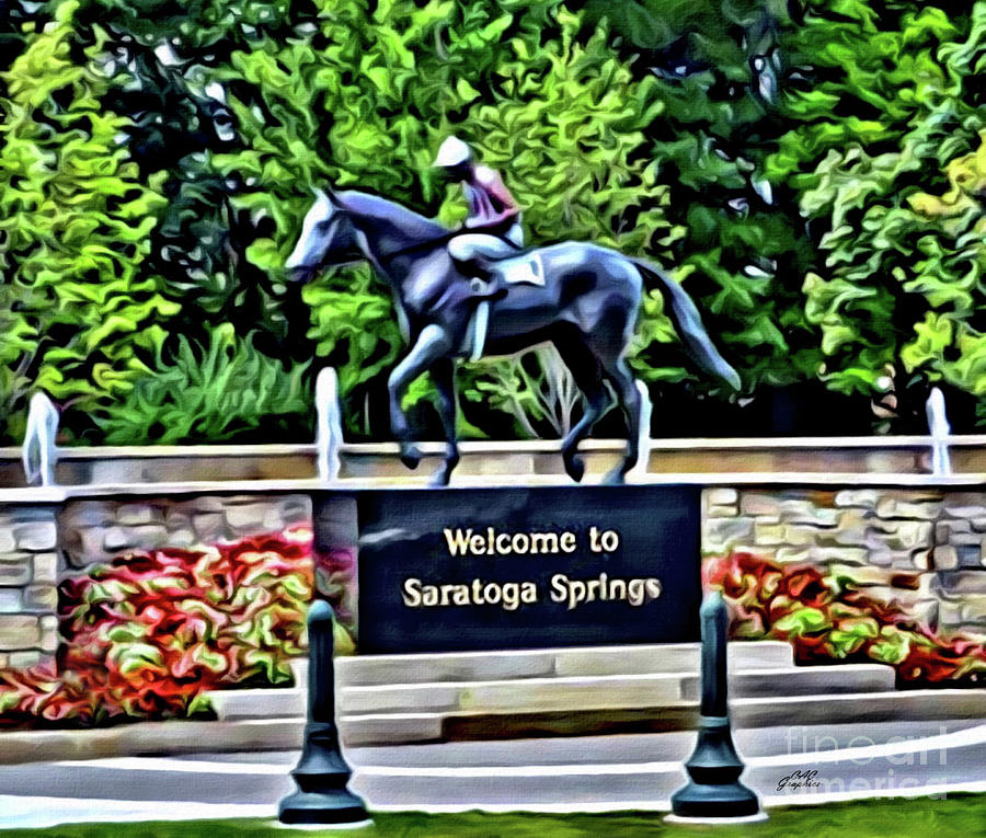 Saratoga Springs Digital Art by CAC Graphics