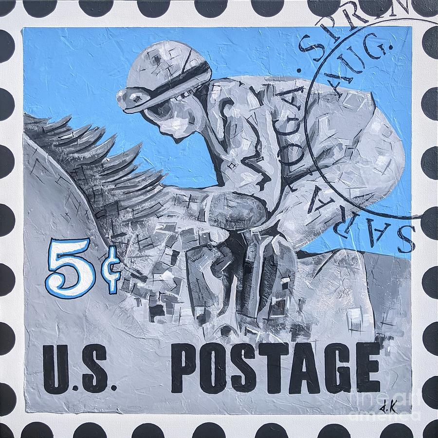 Saratoga Stamp  Painting by David Keenan