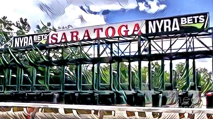 Saratoga Starting Gate Digital Art by CAC Graphics