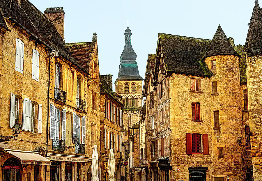 Sarlat main square, Sarlat, Dordogne, France Photograph by John Woods ...