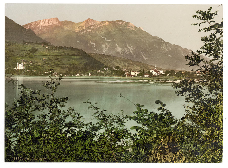 Sarnen General View Switzerland Painting by MotionAge Designs