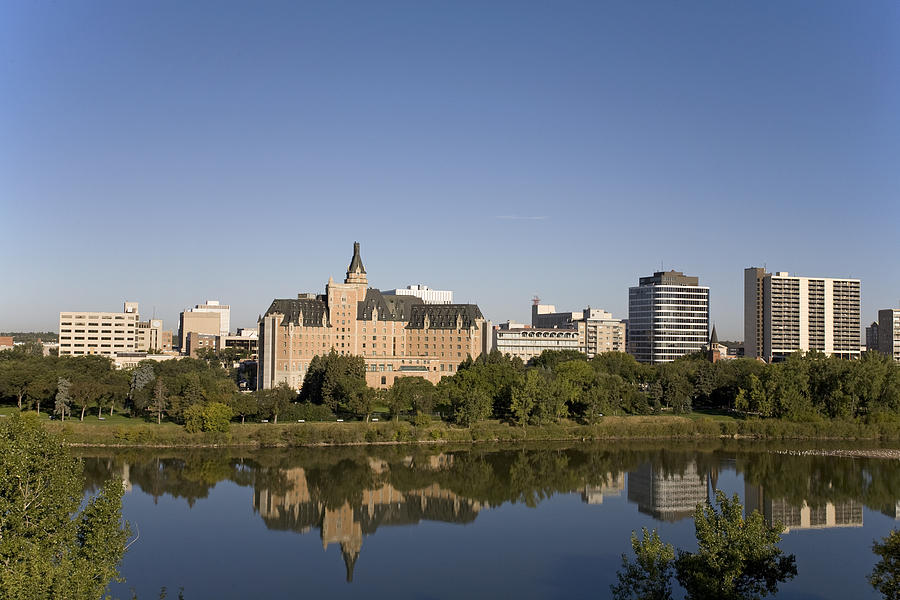Saskatoon Riverbank With Bessborough Hotel Photograph by Dougall_Photography