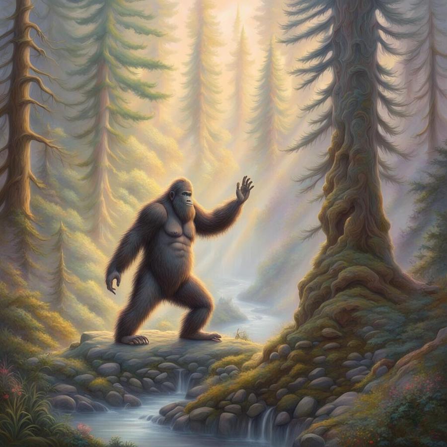 Sasquatch 9 Digital Art By Sweet Colene Art Fine Art America   Sasquatch 9 Sweet Colene Art 