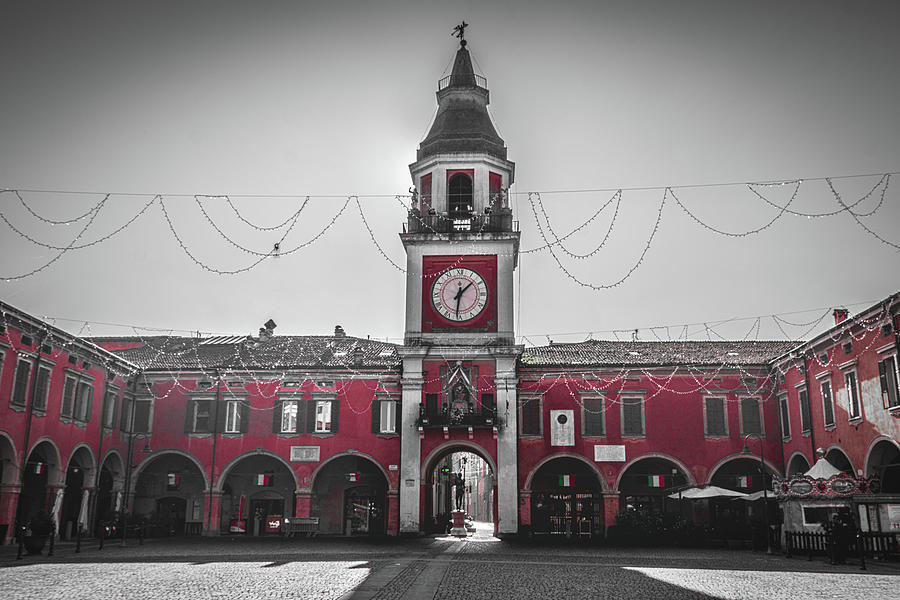 Sassuolo - Modena - Italy - Garibaldi square black and white red ...