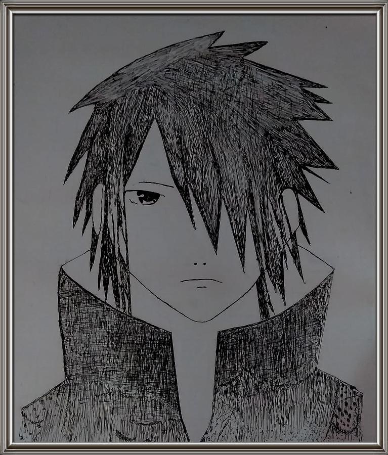 Sasuke Uchiha drawings done on my stream. : r/fanart