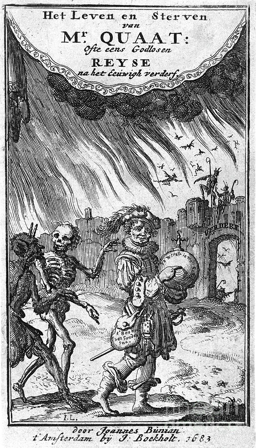 Satan, 1683 Drawing by Jan Luyken