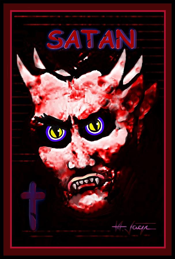 Satan  Mixed Media by Hartmut Jager