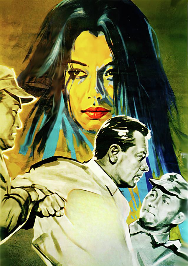 William Holden Painting - Satan Never Sleeps, 1962, movie poster painting  by Movie World Posters