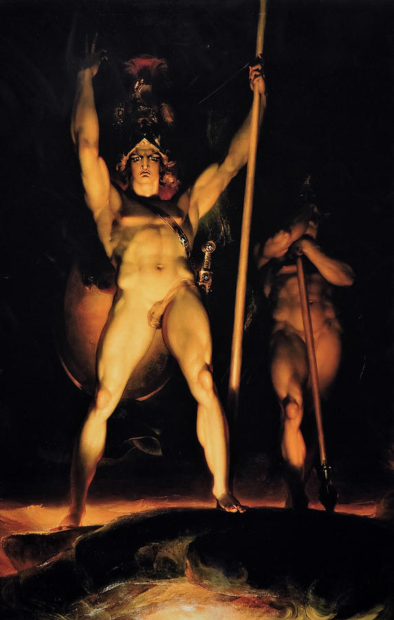 Thomas Lawrence Painting - Satan Summoning His Legions by Thomas Lawrence
