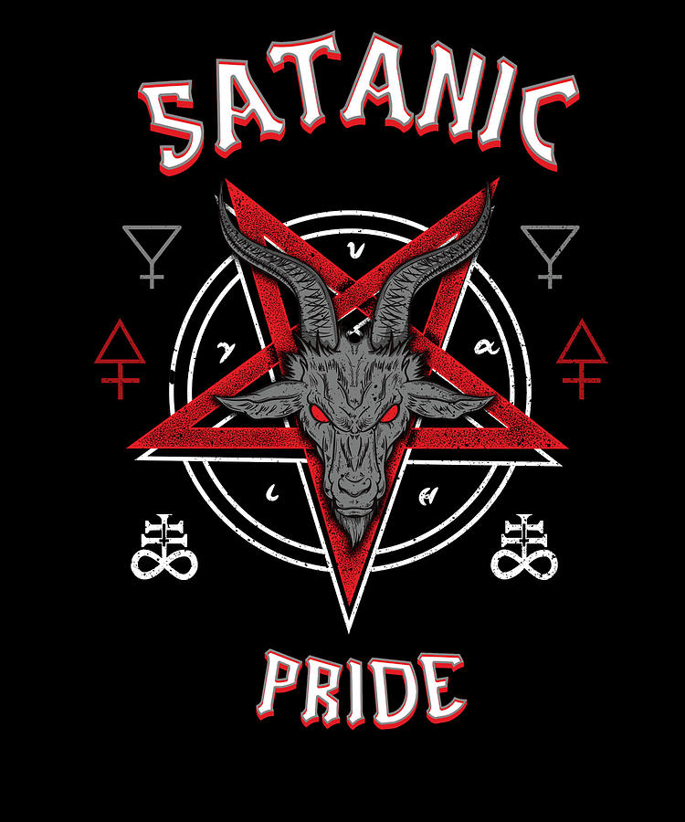 Satanic Pride I Goat Head Baphomet Digital Art by Bi Nutz - Fine Art ...