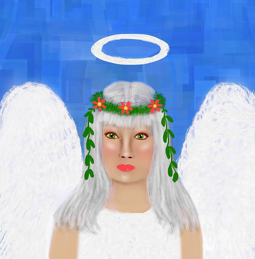 Saturdays guardian angel  Digital Art by Elaine Hayward