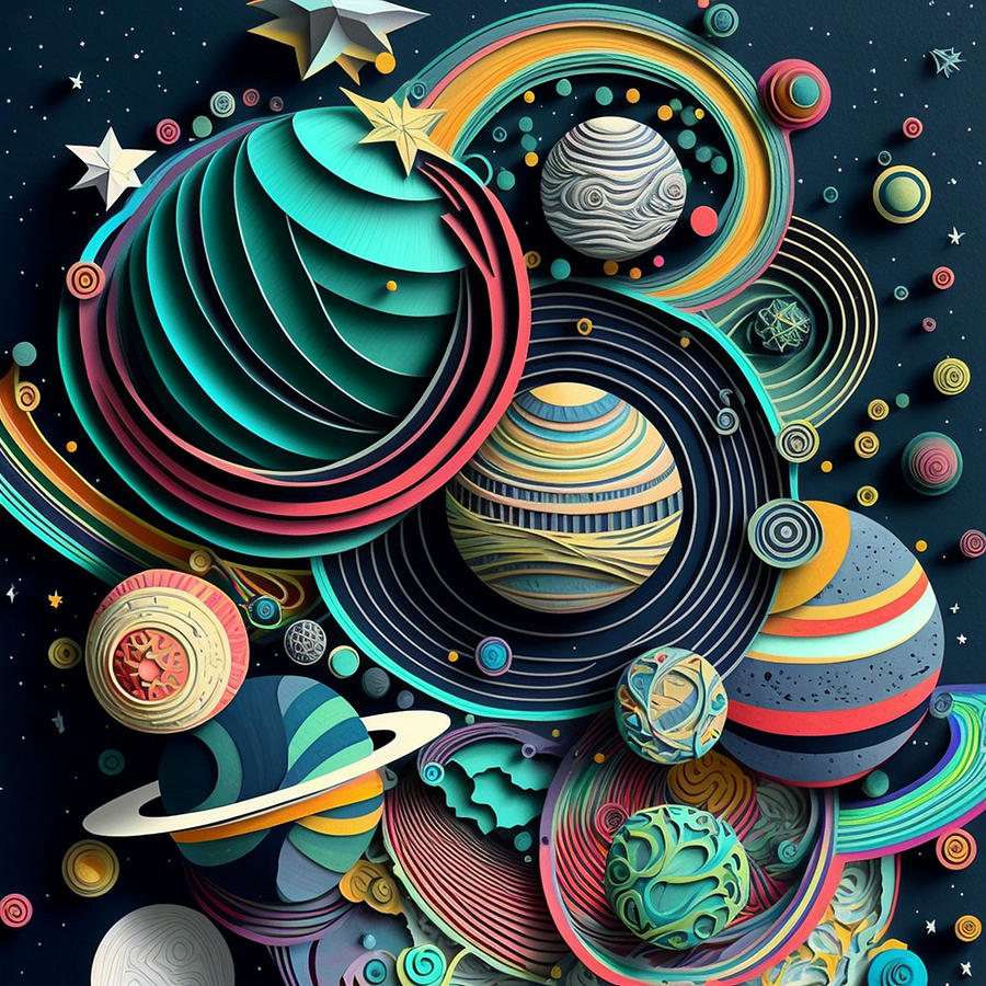 Saturn Craft Digital Art by Kailooma X TheDol - Fine Art America