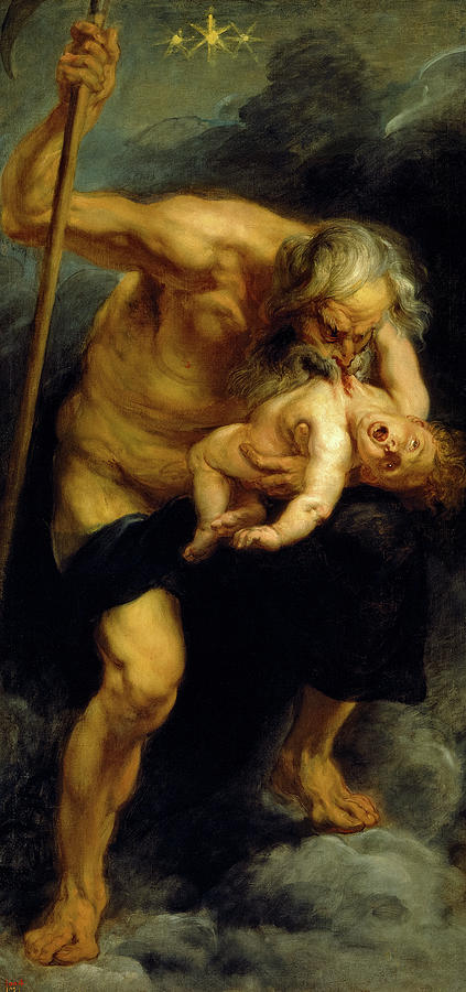 Peter Paul Rubens Painting - Saturn Devouring his Son, 1636 by Peter Paul Rubens