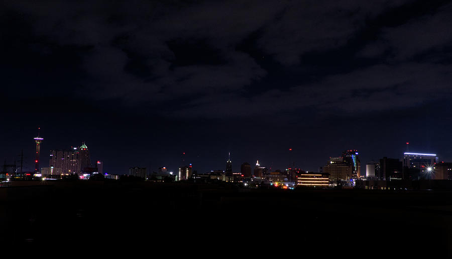 SATX Night Skyline Photograph by Eric Hafner