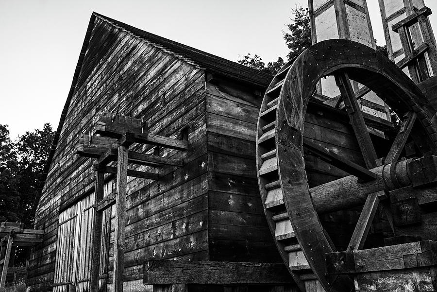 Saugus Iron Works National Park Saugus Massachusetts Mill Black and White Photograph by Toby McGuire