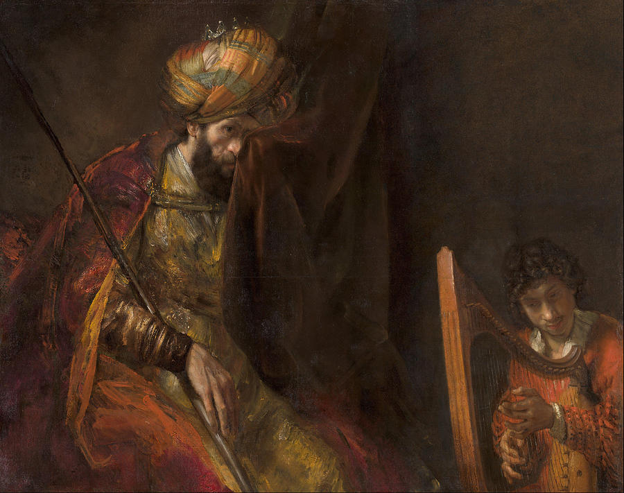 Rembrandt Painting - Saul and David  by Rembrandt