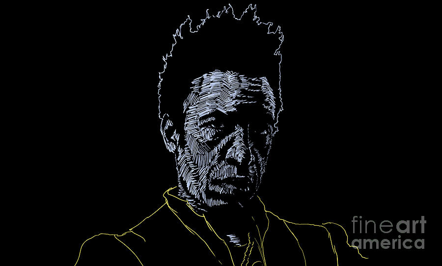 Saul Williams Portrait Digital Art by Danaan Andrew - Fine Art America