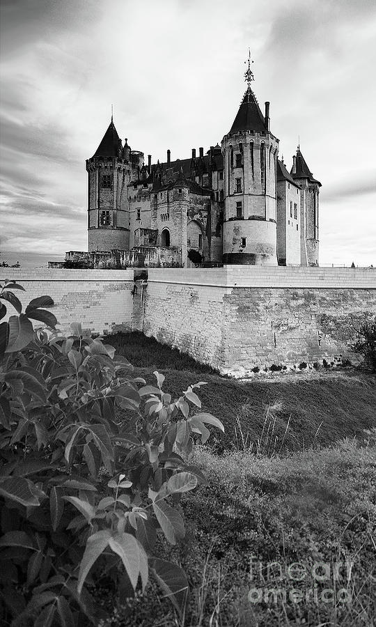 Saumur Castle France 2 bw Photograph by Rudi Prott