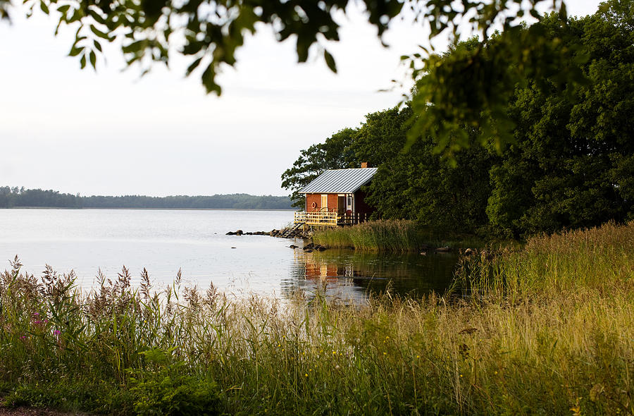 Sauna by the sea Aland archipelago Finland. Photograph by Hans Bjurling