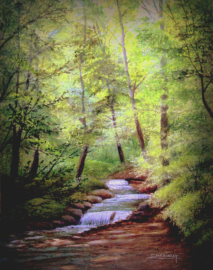 Saunders Springs-hardin County,ky. Painting by Carl McKinley