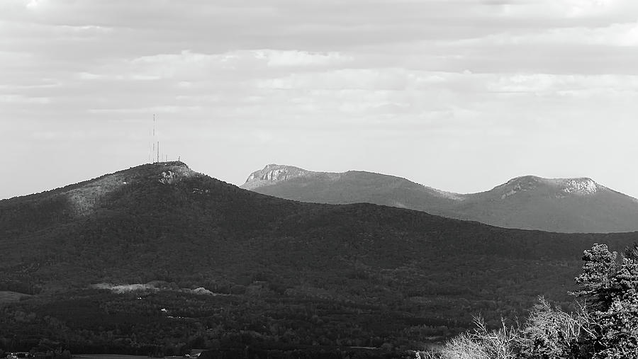 Sauratown Mountain Range BW Photograph by Sunshine Richardson - Pixels