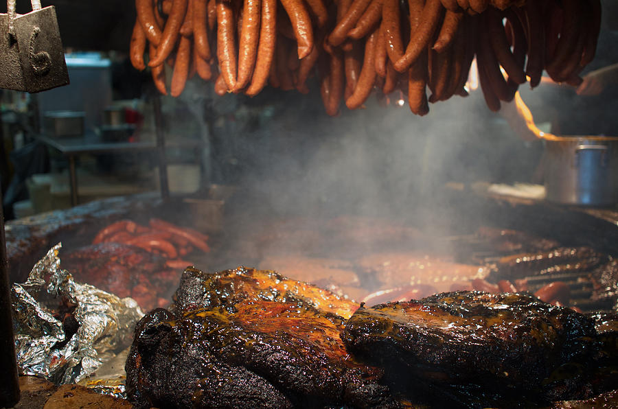 Sausage and Brisket BBQ Salt Lick Photograph by Dane Sigua