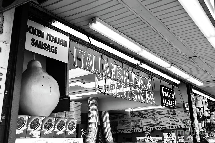 Sausage and Cheese Steak at Seaside Heights Photograph by John Rizzuto