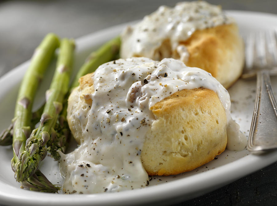 Sausage Gravy and Biscuits Photograph by LauriPatterson
