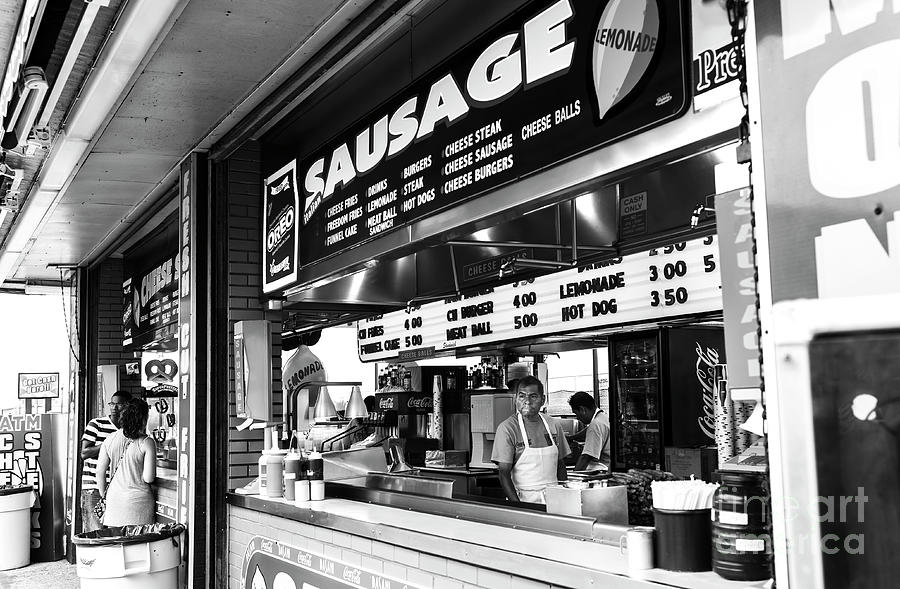 Sausage on the Boardwalk at Seaside Heights Photograph by John Rizzuto