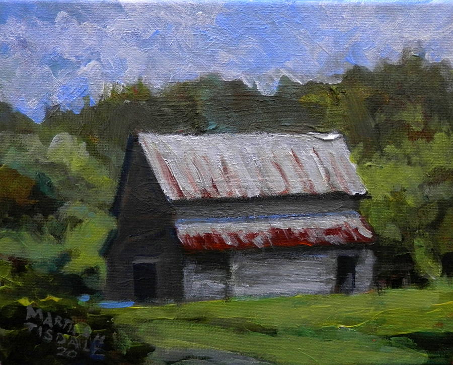 Sautee Barn Painting by Martha Tisdale