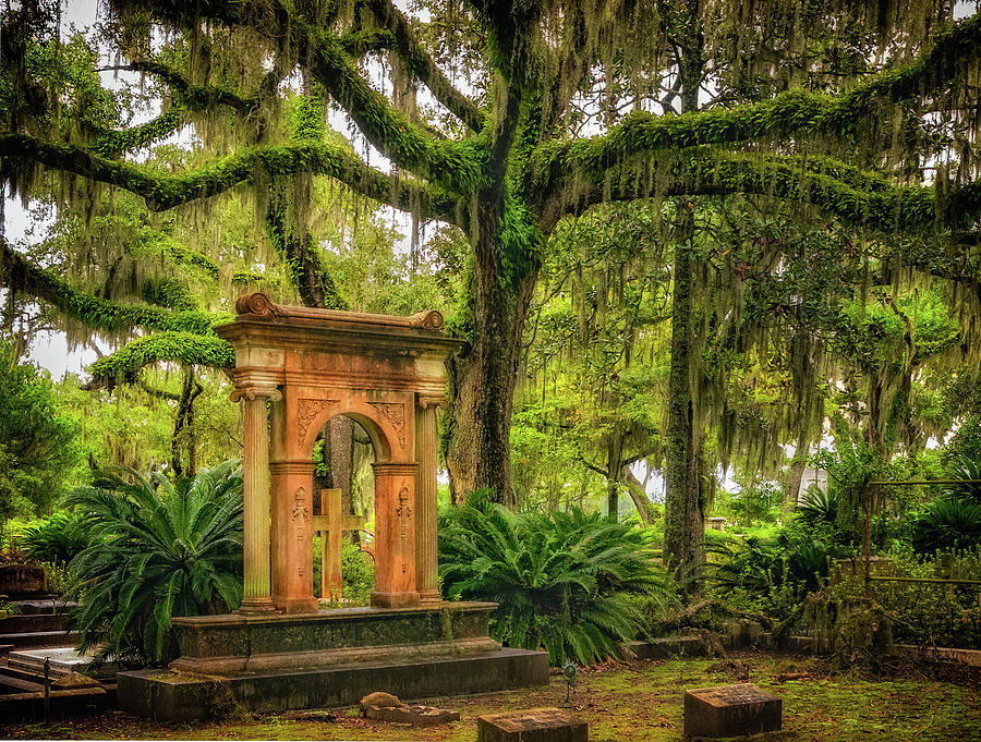 Savannah Bonaventure Cemetery  Photograph by Carolyn Derstine