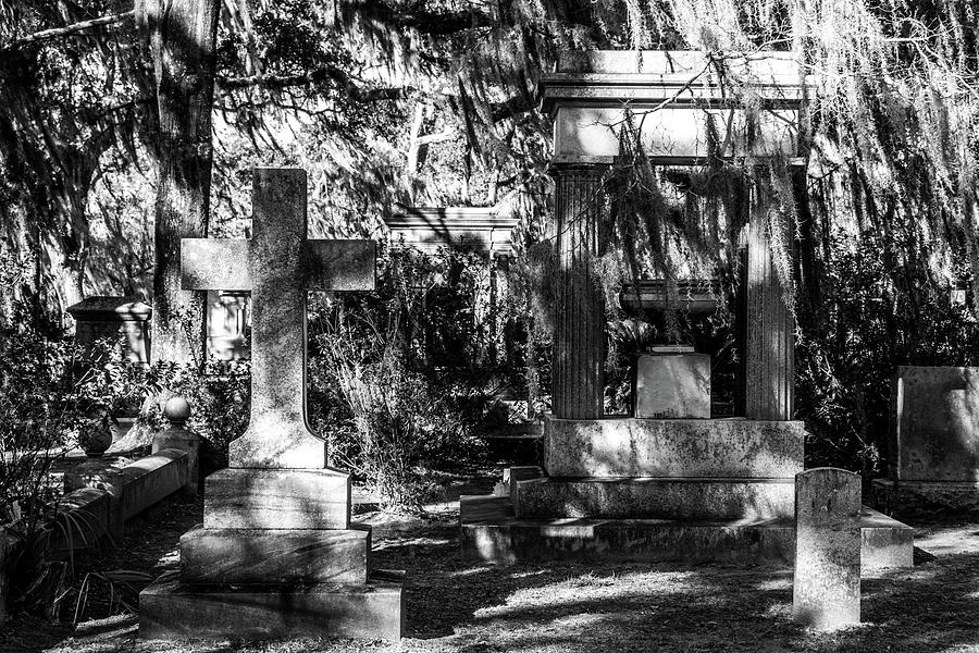 Savannah Cemetery Photograph by Jon Herrera