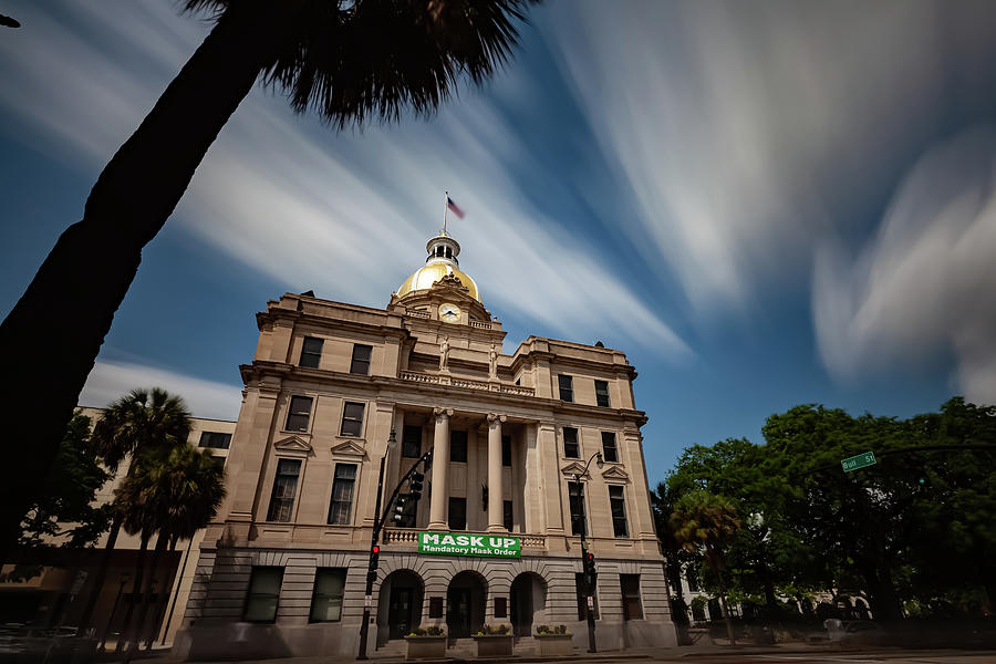 Savannah City Hall Color Photograph by Kenny Thomas