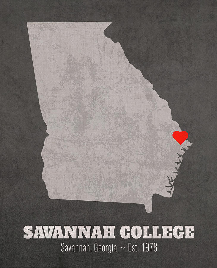 Savannah College Of Art And Design Savannah Georgia Founded Date Heart   Savannah College Of Art And Design Savannah Georgia Founded Date Heart Map Design Turnpike 