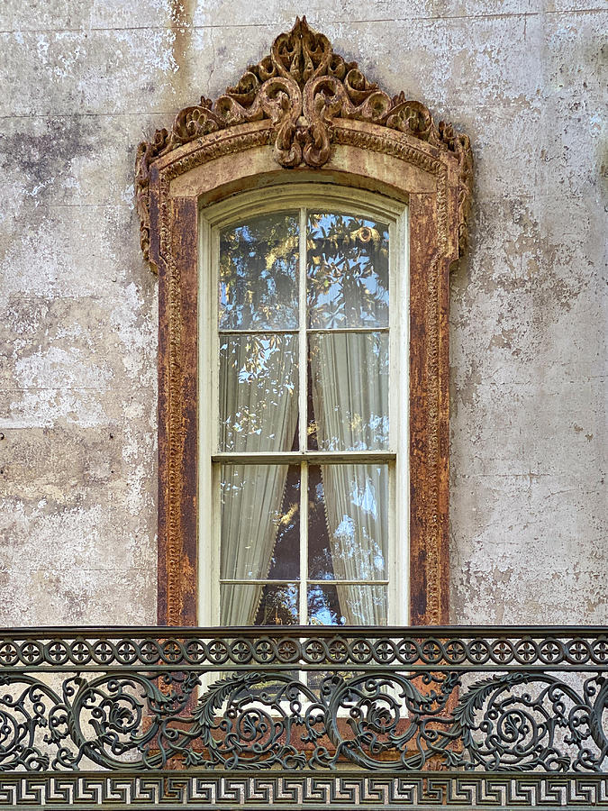 Savannah Gilded Window Photograph by Dawna Moore Photography
