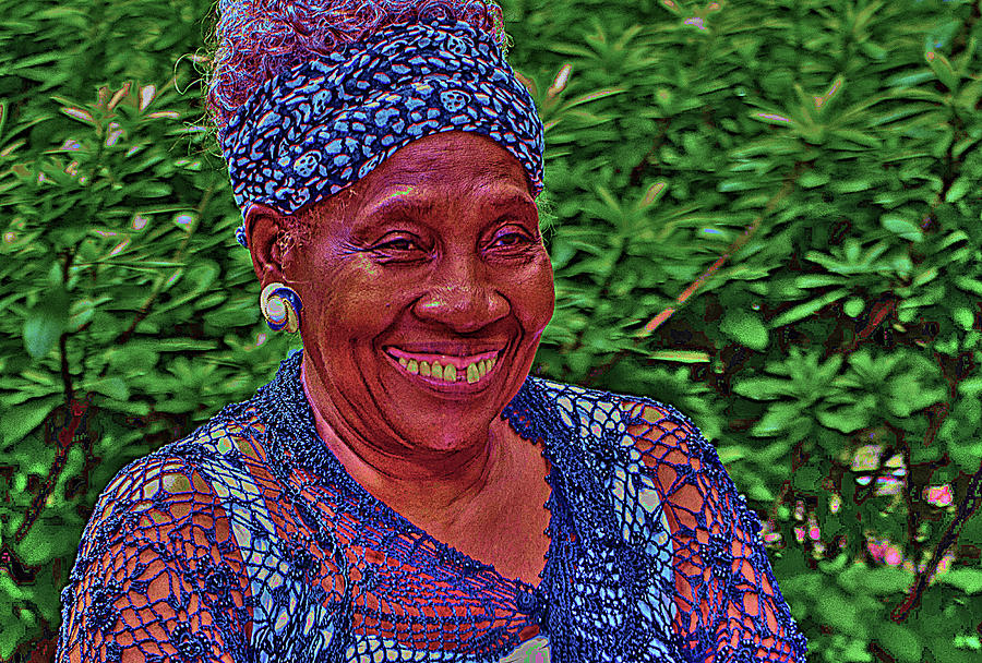 Savannah Park Lady Color Photograph