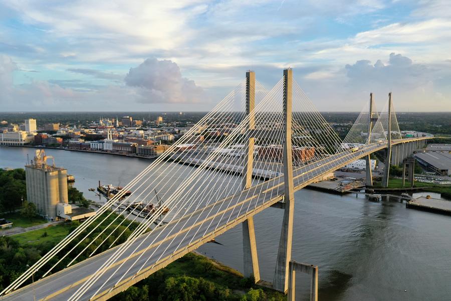 Savannah River Bridge Photograph By Mark A Price - Fine Art America