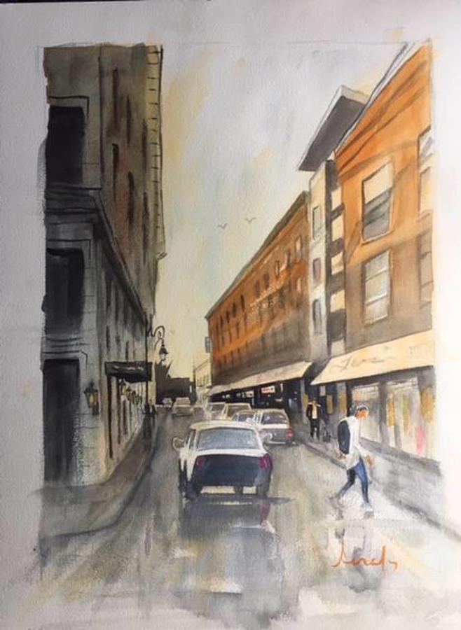 Savannah Street Scene Painting by Scott Serafy