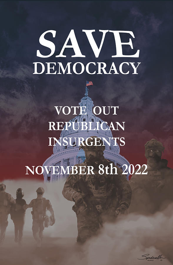 Save Democracy Digital Art by Spadecaller - Pixels