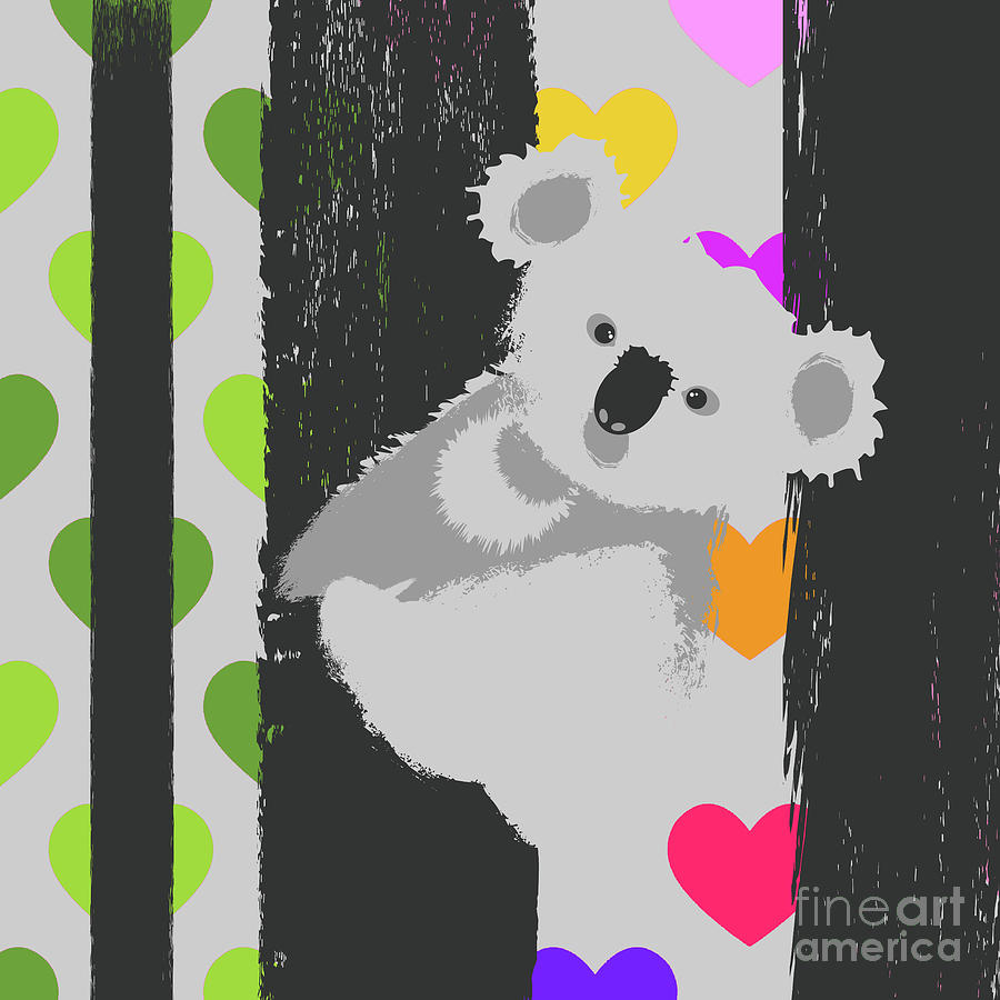 Save Koala Digital Art by Zaira Dzhaubaeva