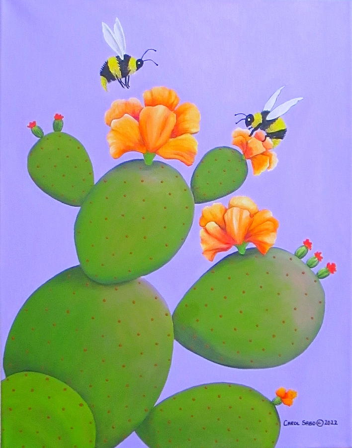Save the Bees II Painting by Carol Sabo