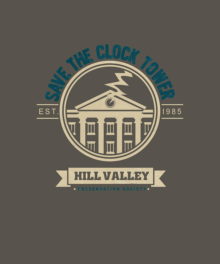 Save The Clock Hill Valley Baby nostalgia Painting by Lewis Morgan | Pixels