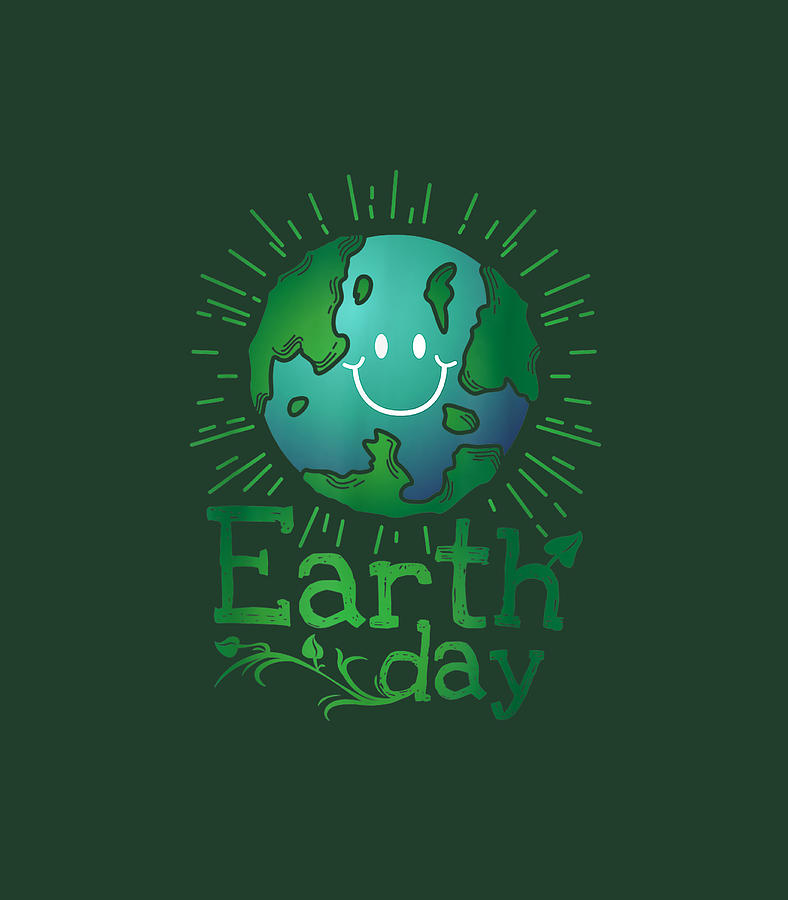 Save The Earth Cute Funny Earth Day Digital Art by Zeusu Nara - Fine ...