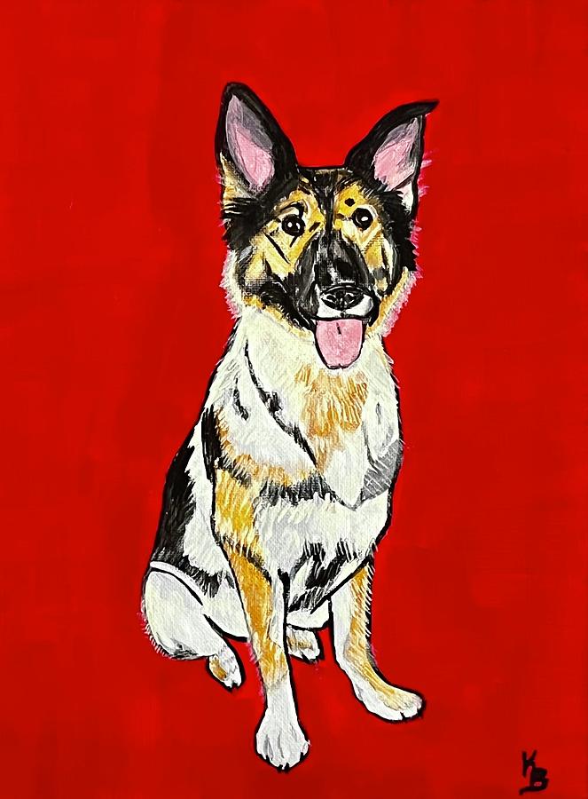 Sawyer Is A Good Boy Painting by Kristen Bergmann | Pixels