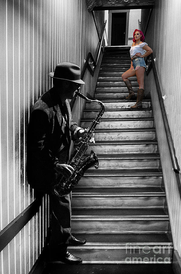 Sax In The City 6 Photograph by Bob Christopher