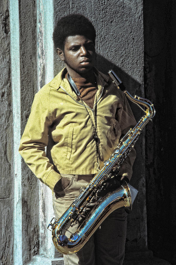 Sax Player in New Orleans Photograph by Anthony M Davis