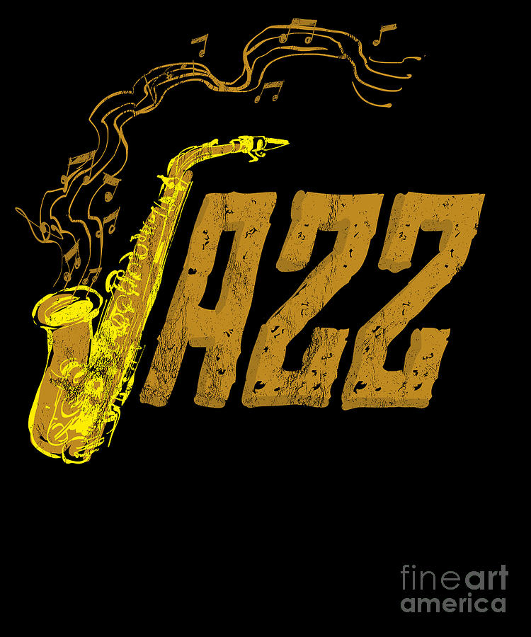 Saxophone Day Jazz Music Band Orchestra Jam Session Drawing by Noirty ...